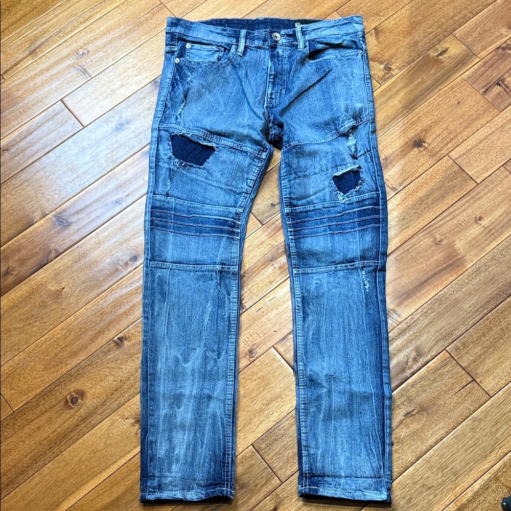 Essentials Men's Slim Distressed Jeans
